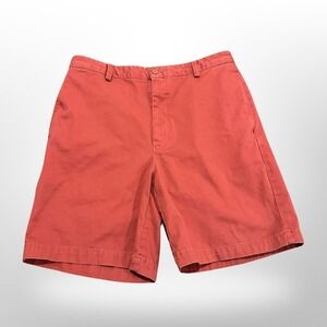 Tommy Hilfiger Vintage Chino Shorts Coral Red Mens Size 34 Casual Summer